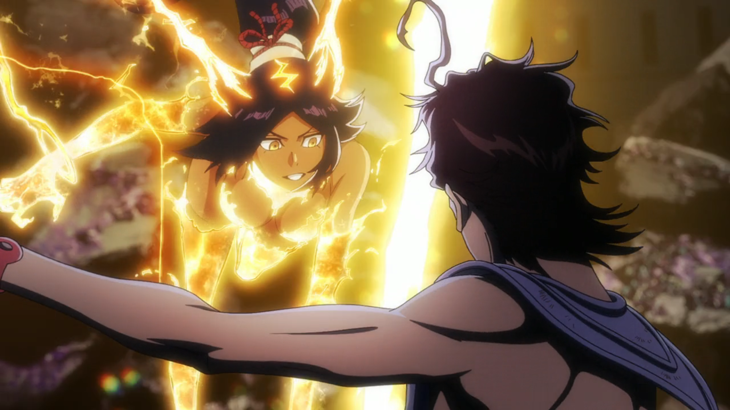 Uryu Ishida luta contra Jugram Haschwalth em BLEACH TYBW Part 4