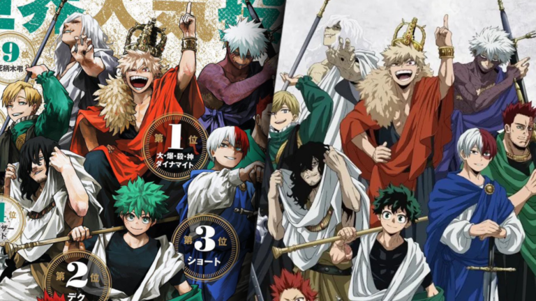 My Hero Academia revela novo visual dos Top 10 Heróis para loja temporária de 10º aniversário