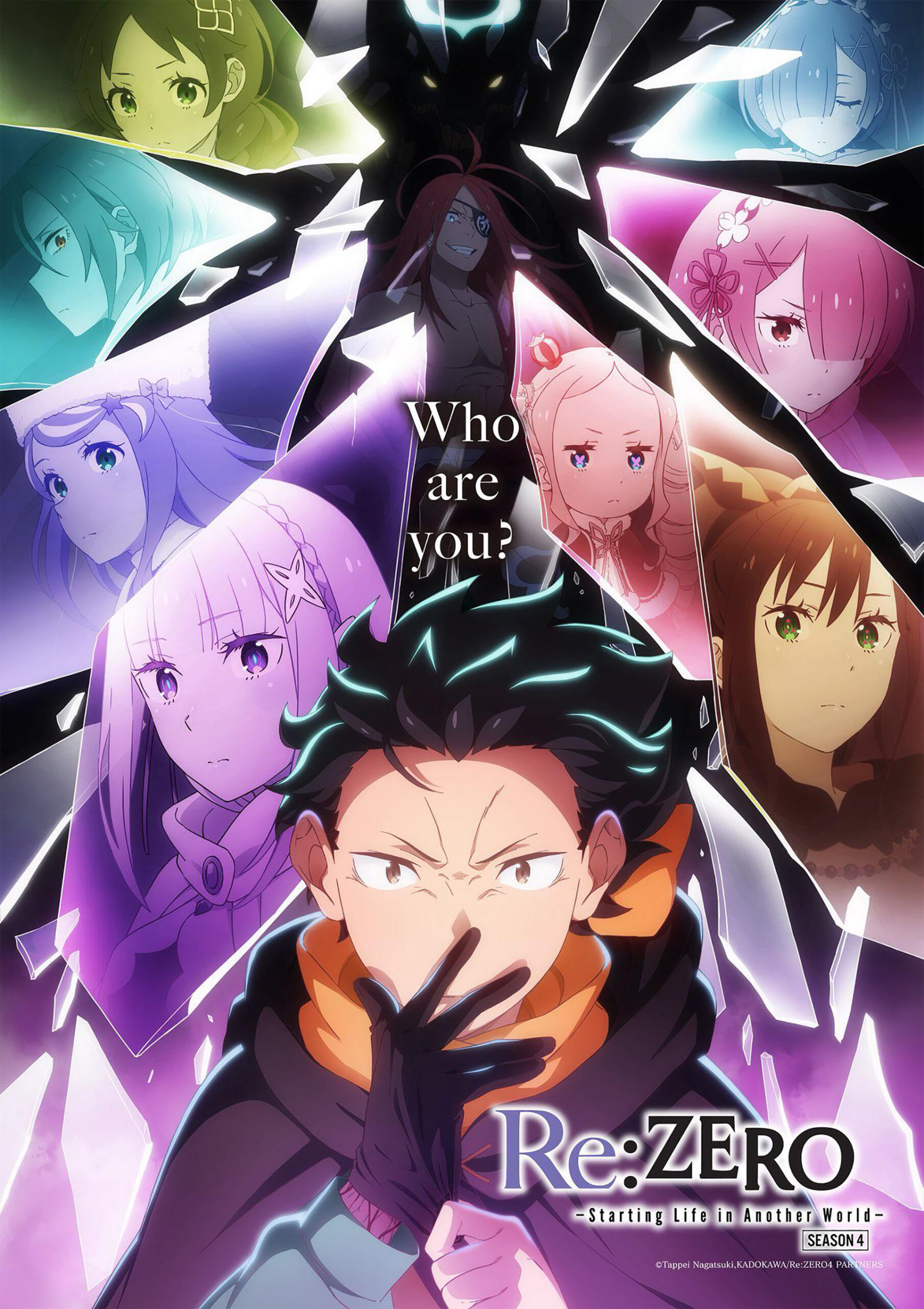 Visual de Re:Zero 4 com Subaru Natsuki em um momento intenso