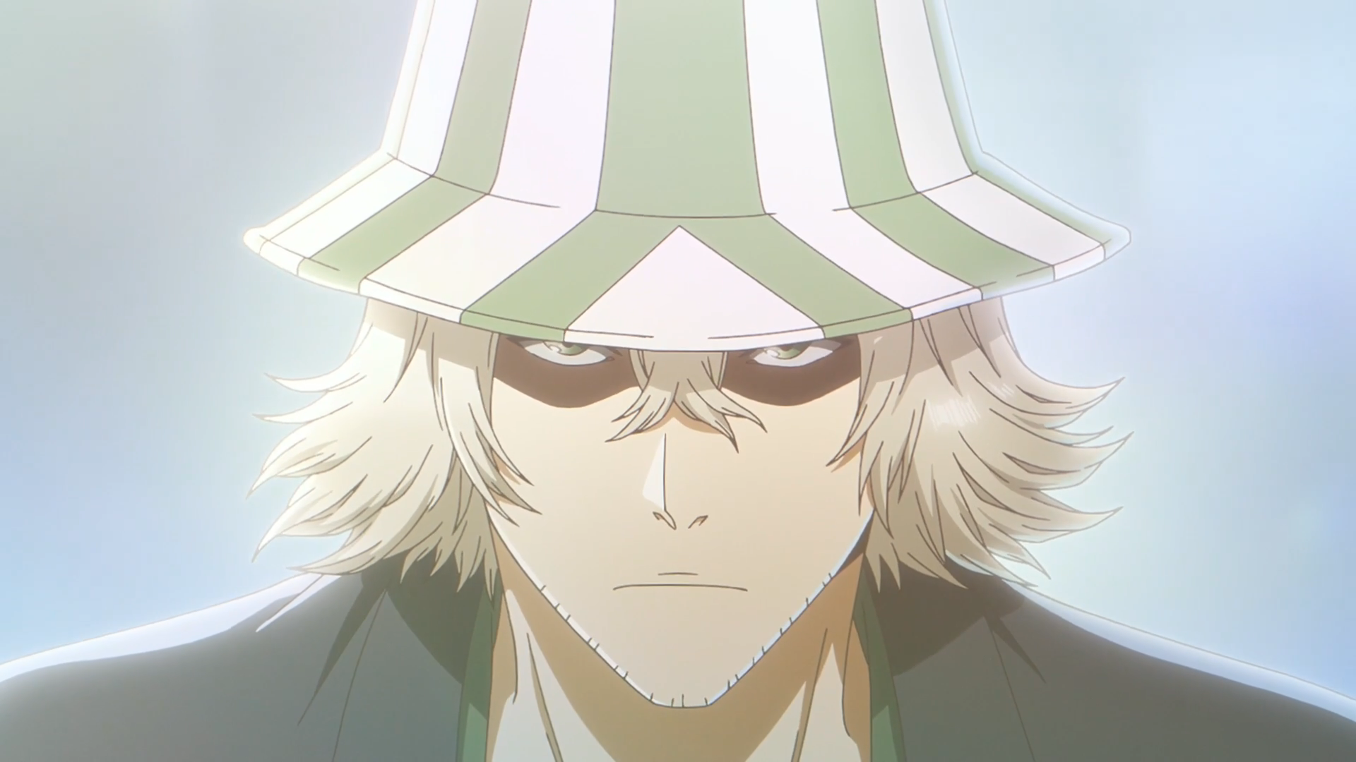 Rosto de Urahara Kisuke substituindo Ichigo no encerramento do Episódio 2 de Bleach TYBW Parte 4