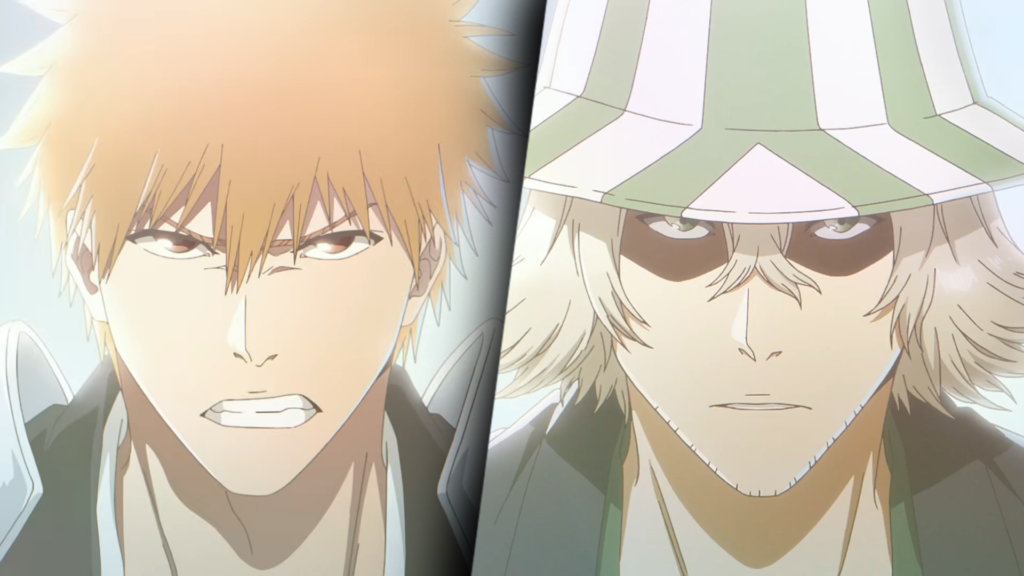 Bleach: TYBW Parte 4 troca Ichigo por Urahara em quadros do encerramento do Episódio 2